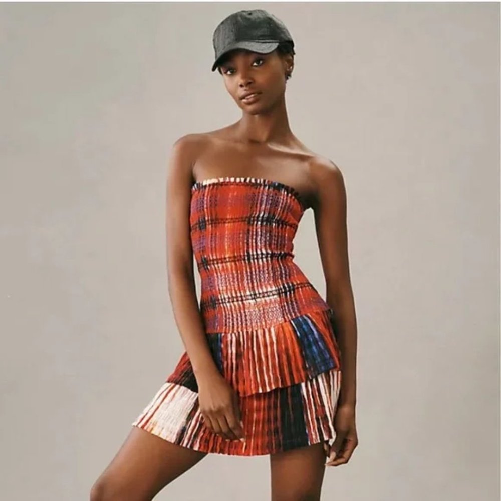 NEW Anthroplogie Half Cut Mini Dress (Plenty by Tracy Reese) Size L